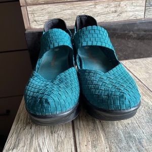 Bernie Mev. Turquoise Wedges Size EU 39